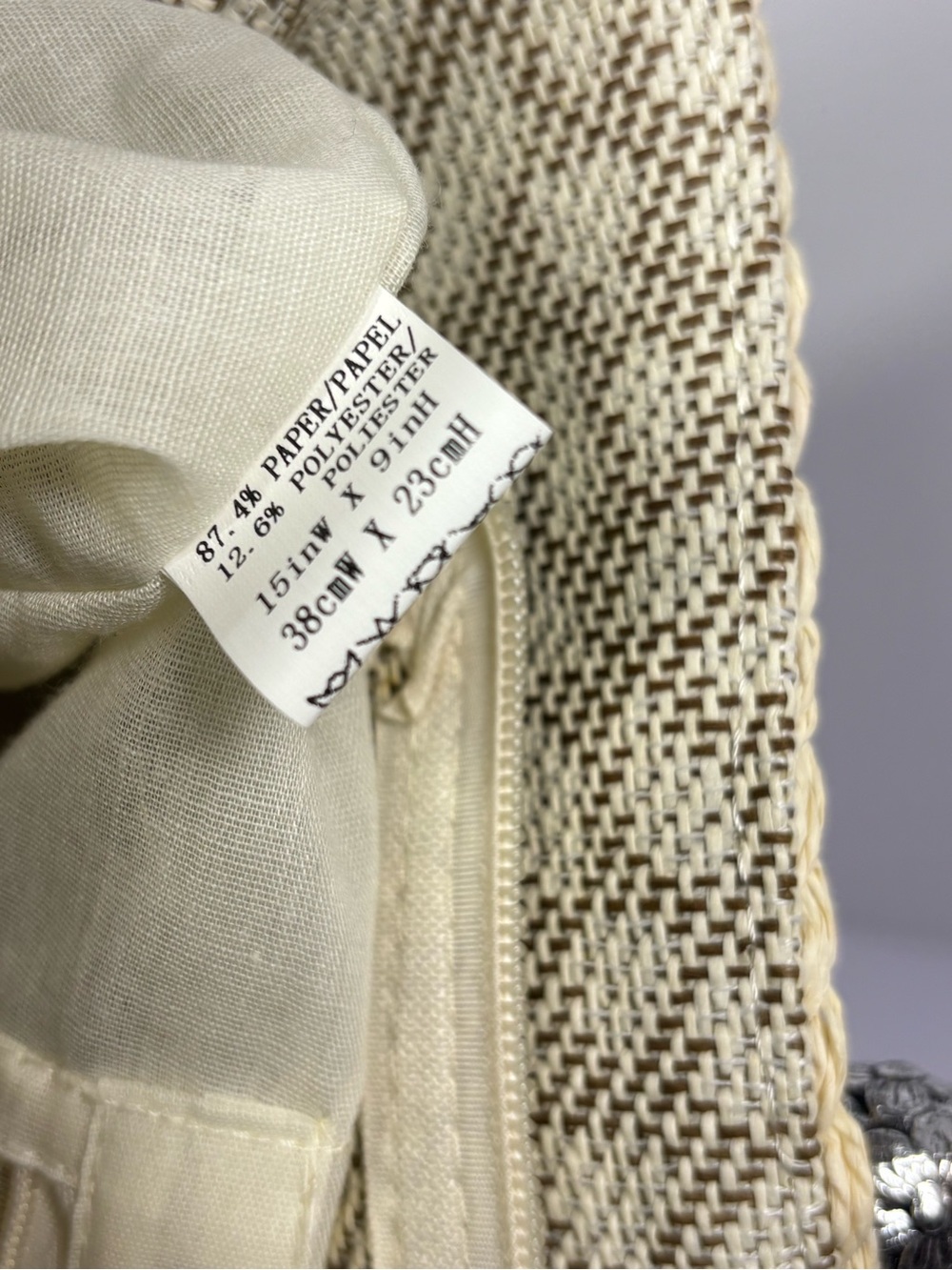 ✨Cappelli Straworld Wh Bead Handle Bag - Picture 12 of 15